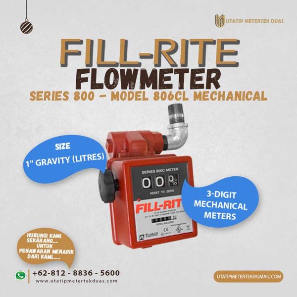 Fill-Rite Flowmeter 806CL Mechanical