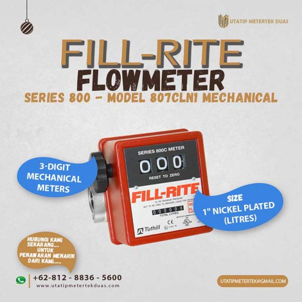 Fill-Rite Flowmeter 807CLN1 Mechanical