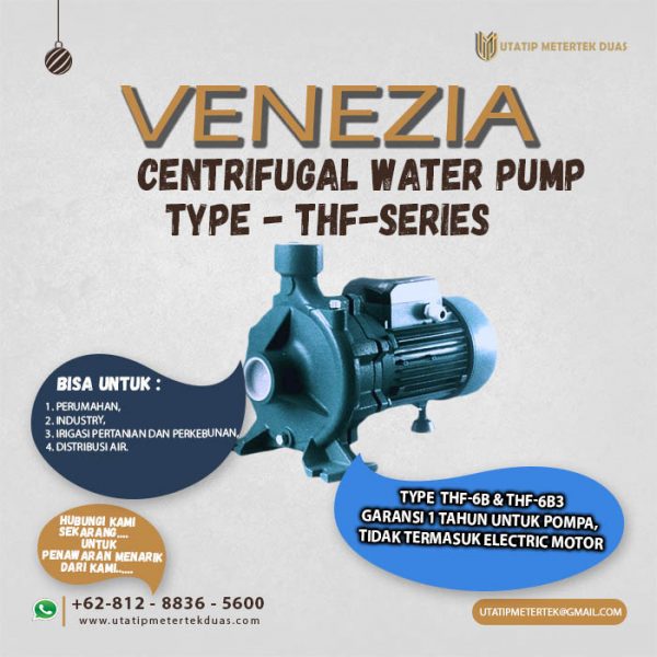 Pompa Centrifugal Venezia THF-Series Type THF-6B & THF-6B3