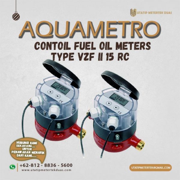 Flow Meter Aquametro VZF II 15 RC Contoil Fuel Oil Meters