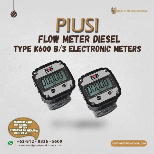 Flow Meter Piusi K600 B/3 Fuel Meters Diesel