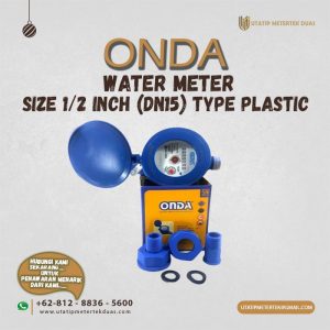 Water Meter Onda 1/2 Inch Type Plastik