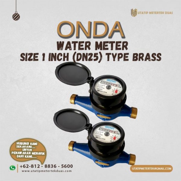 Water Meter Onda 1 Inch Type Brass