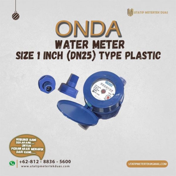 Water Meter Onda 1 Inch Type Plastic