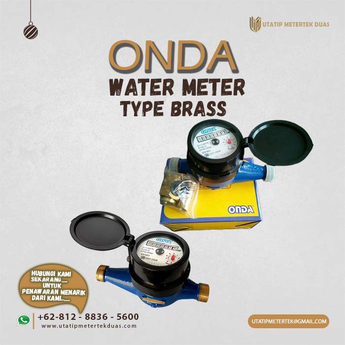 Water Meter Onda Type Brass