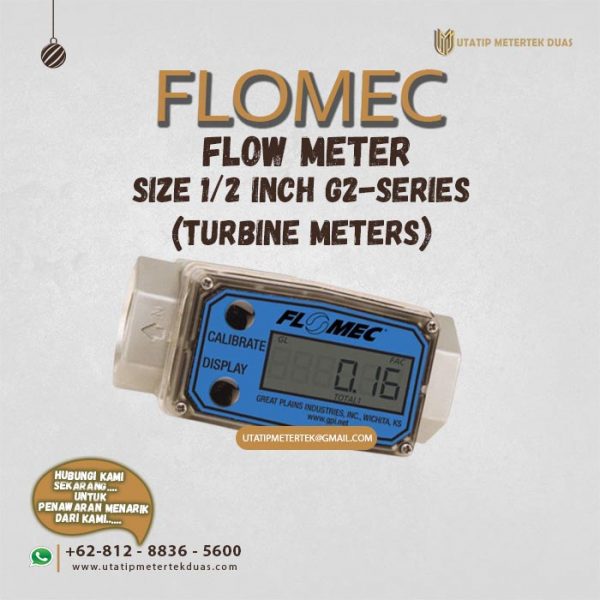 Flow Meter Flomec 1/2 Inch G2-Series