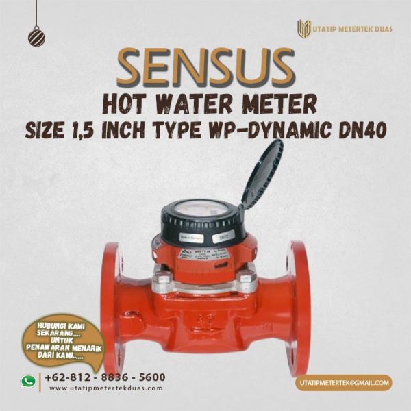 Hot Water Meter Sensus 1.5 Inch Type WP-Dynamic DN40