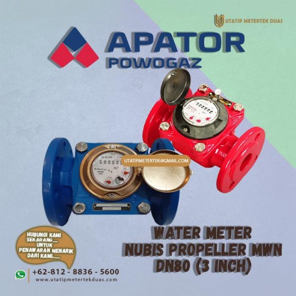 Water Meter Powogaz Type MWN DN80 (3 Inch)
