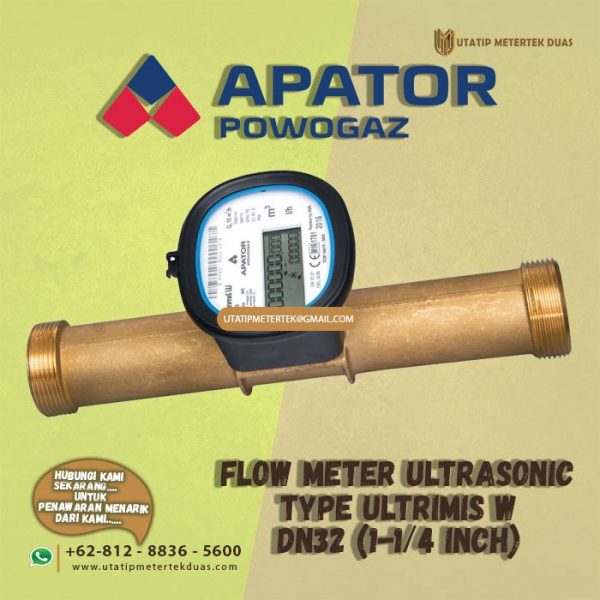 Water Meter Powogaz Type Ultrimis W DN32 (1-1/4 Inch)
