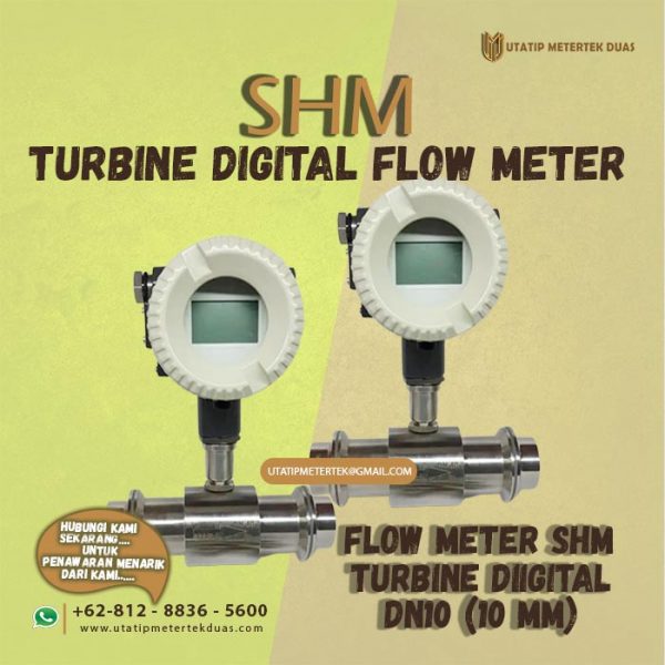 Flow Meter Turbine Digital SHM DN10 (1/4")