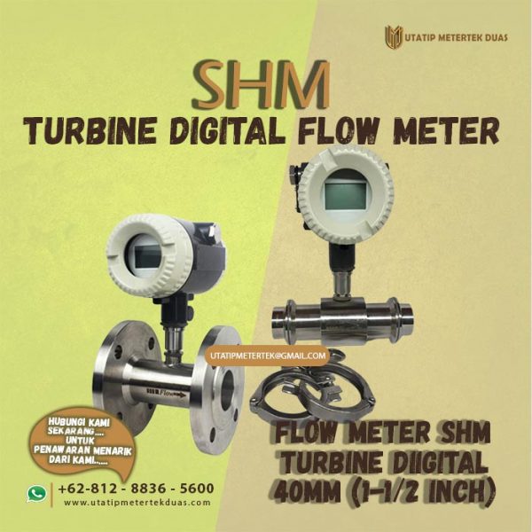 Flow Meter Turbine Digital SHM DN40 (1-1/2")