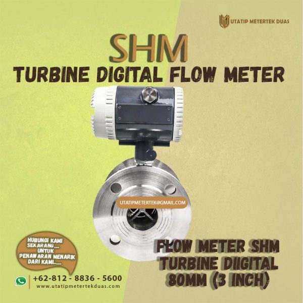 Flow Meter Turbine Digital SHM DN80 (3")