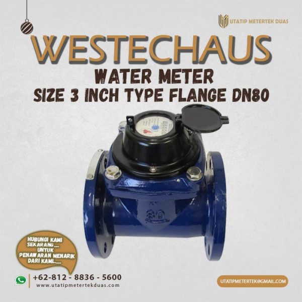 Water Meter Westechaus 3 Inch Type Flange DN80